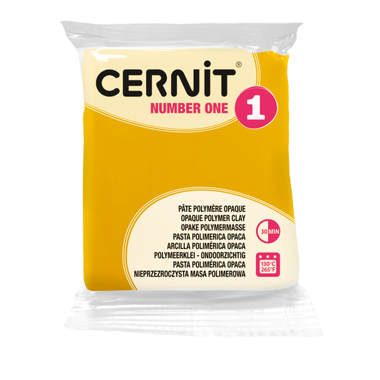 Arcilla Polimérica Cernit One Amarillo | Pastilla 56g