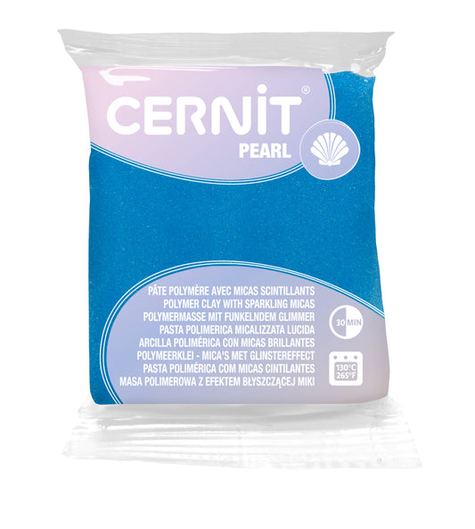 Arcilla Polimérica Cernit Pearl Azul | Acabado Perlado Profesional