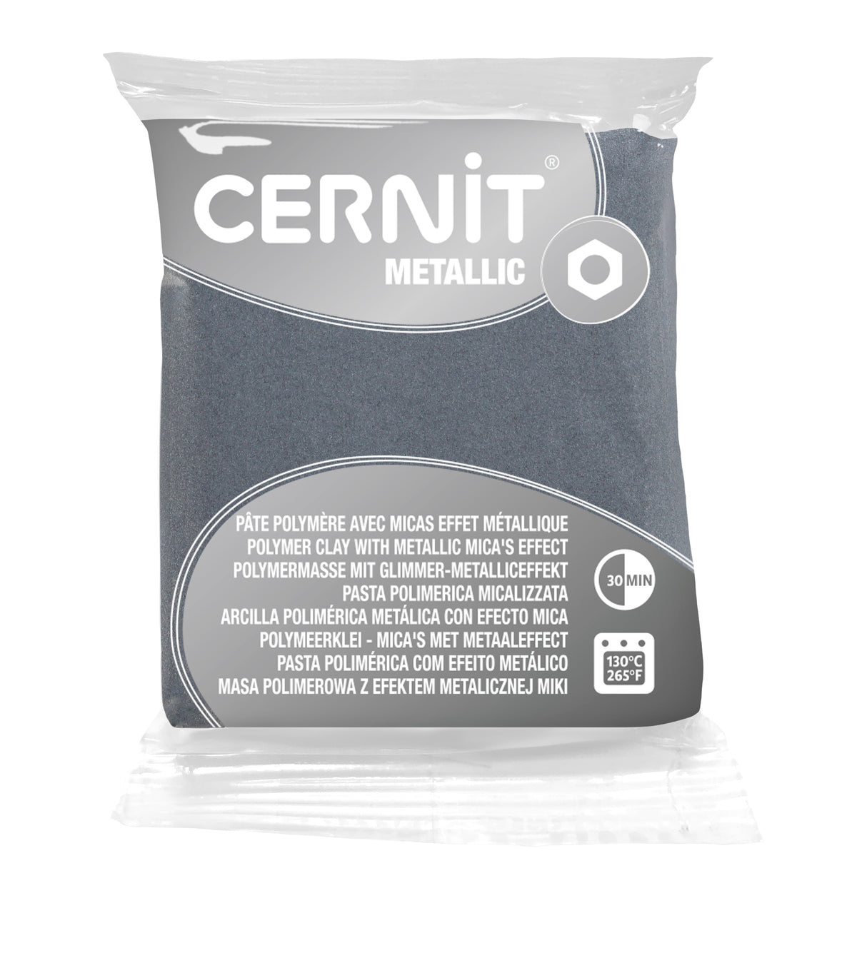 Arcilla Polimérica Cernit Metallic Plata | Acabado Metálico Profesional