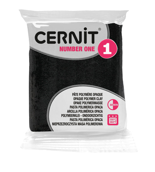 Arcilla Polimérica Cernit One Negro | Acabado Mate Profesional