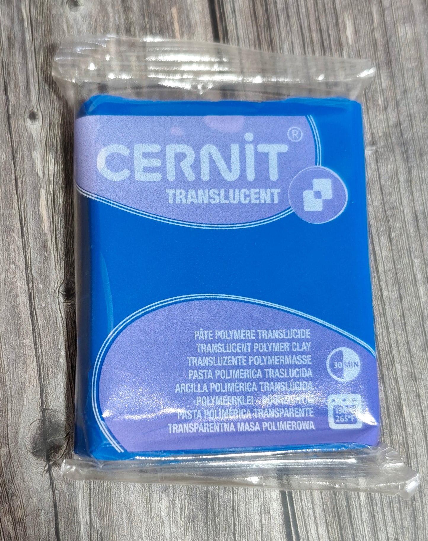 Arcilla Polimérica Cernit Translucent Zafiro | Acabado Semitransparente Profesional