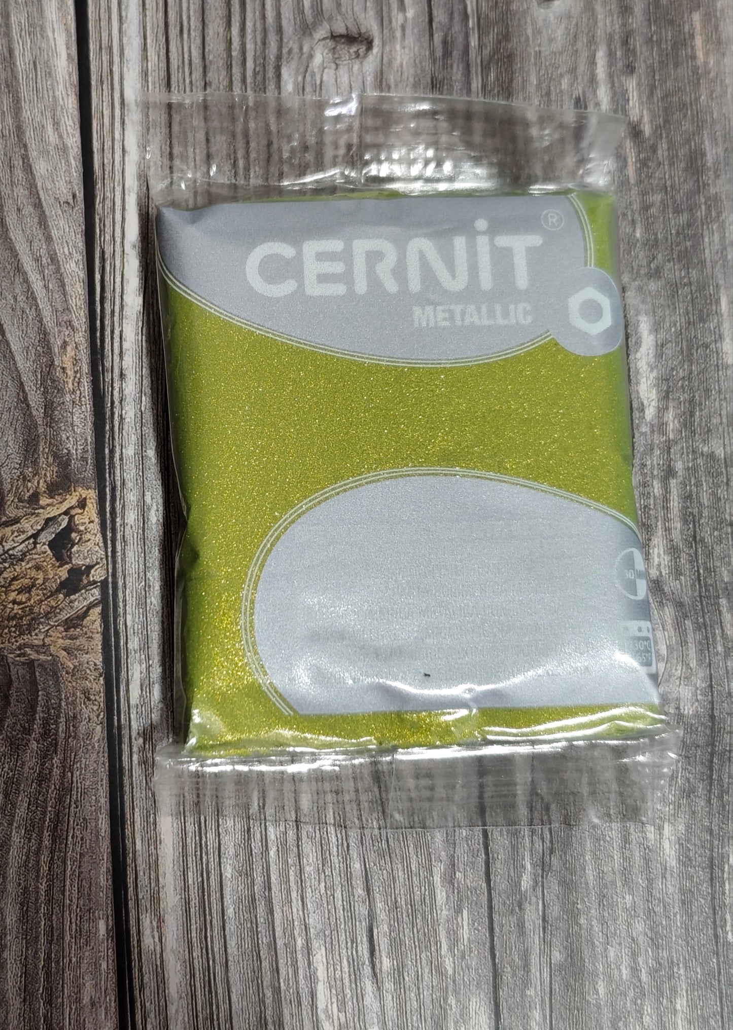 Arcilla Polimérica Cernit Metallic Oro Verde | Acabado Metálico Profesional