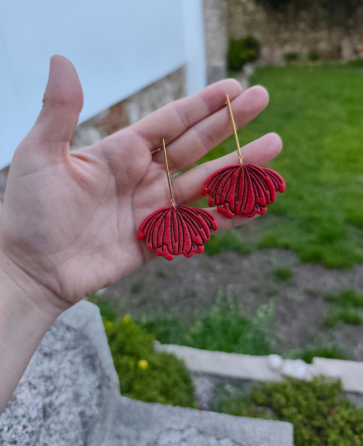 Pendientes Amapola Colgante