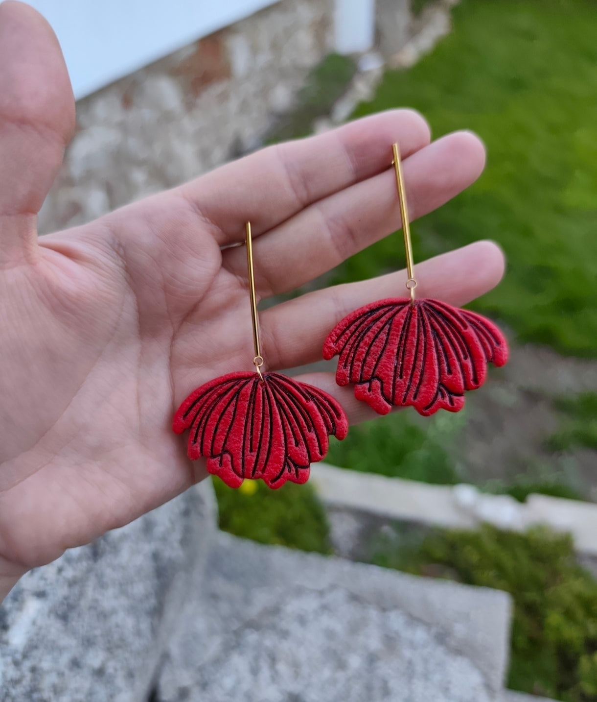 Pendientes Amapola Colgante