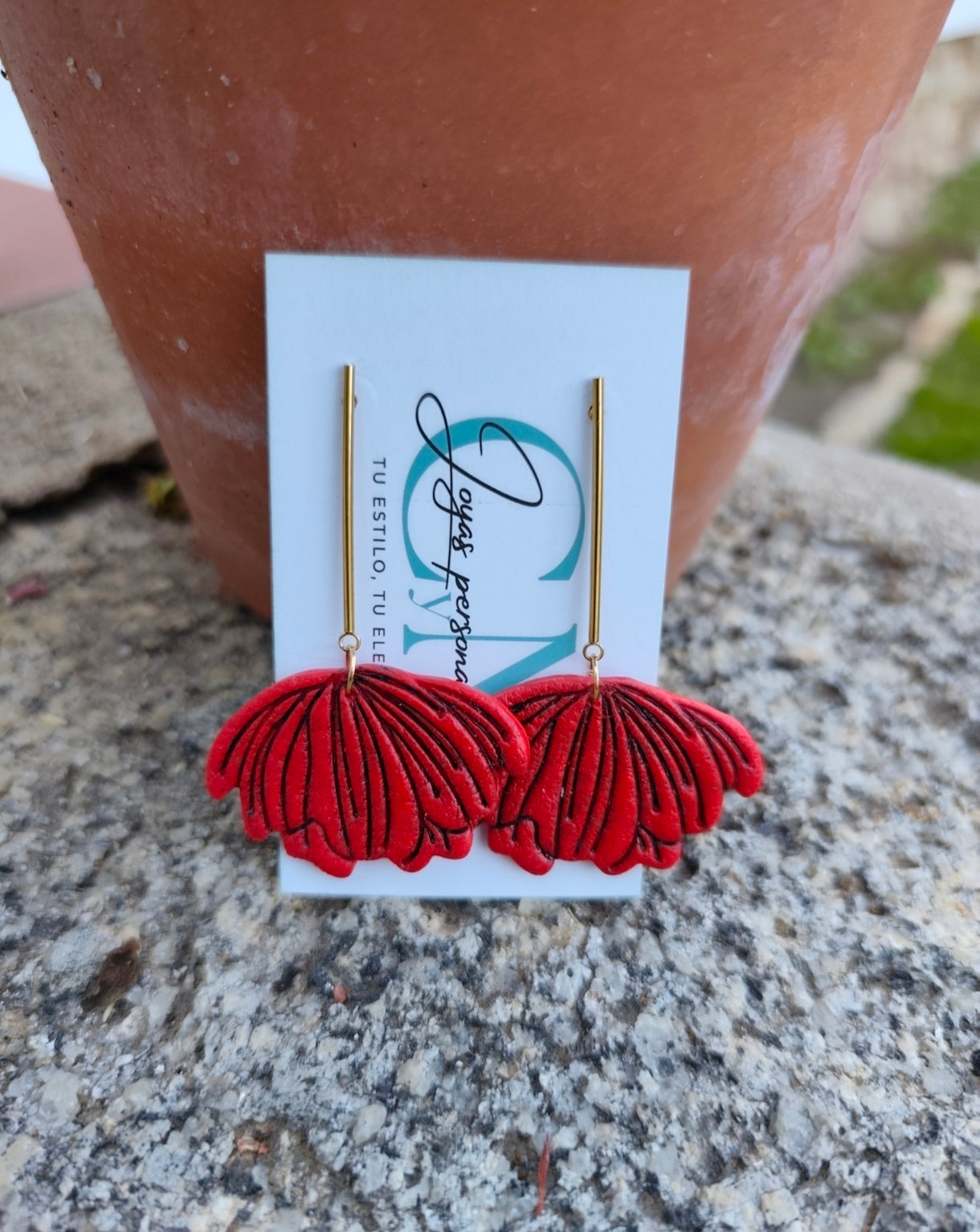 Pendientes Amapola Colgante
