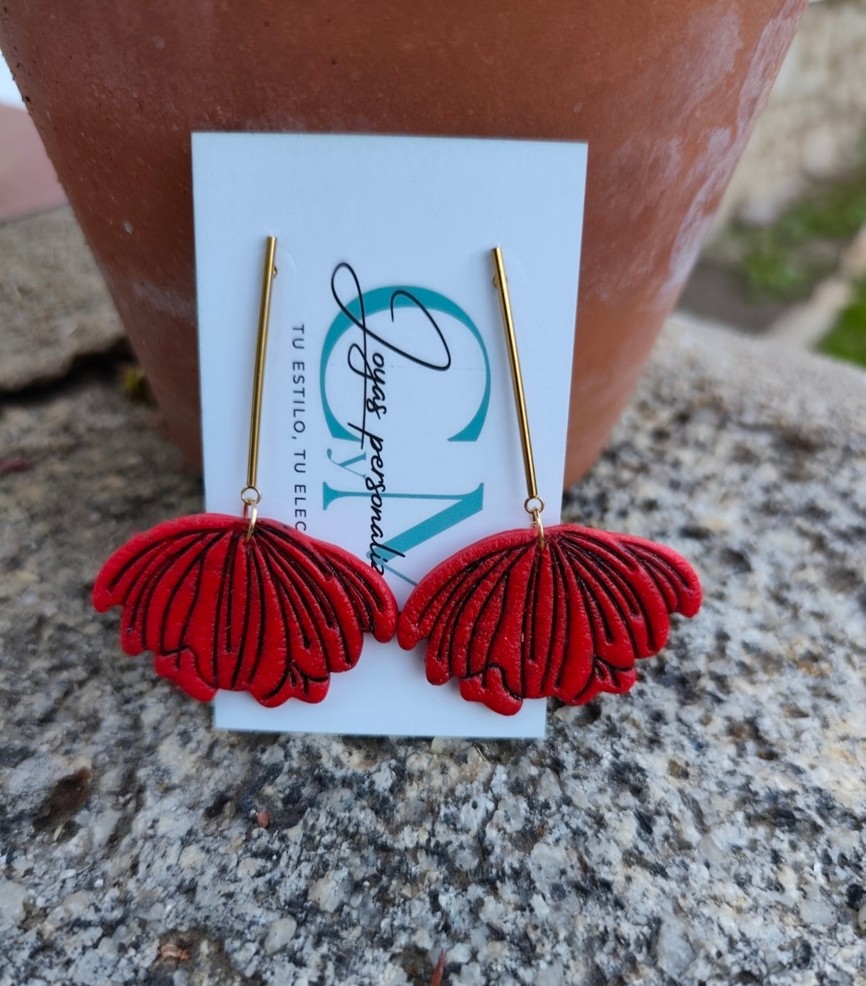 Pendientes Amapola Colgante