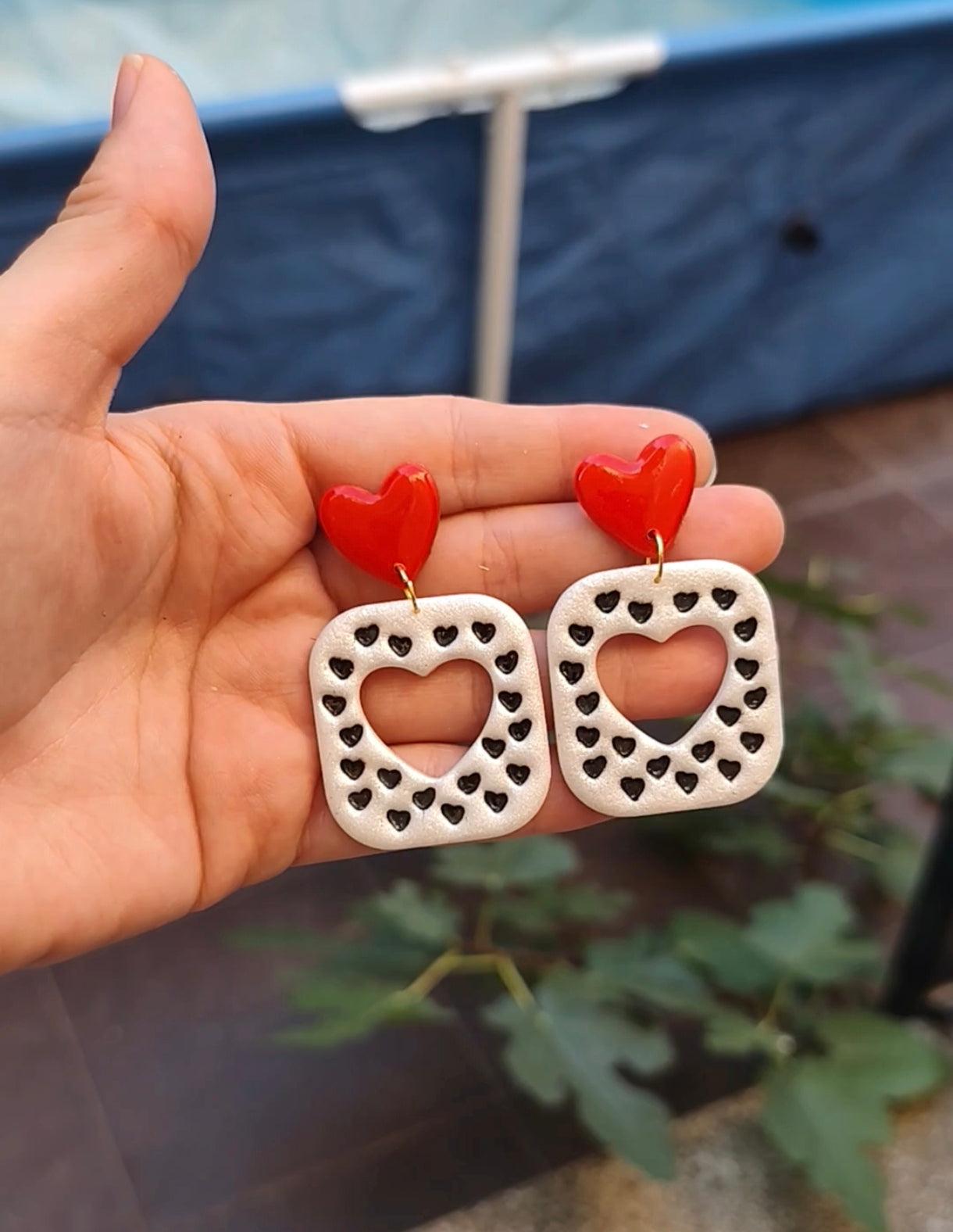 Pendientes Corazón Print