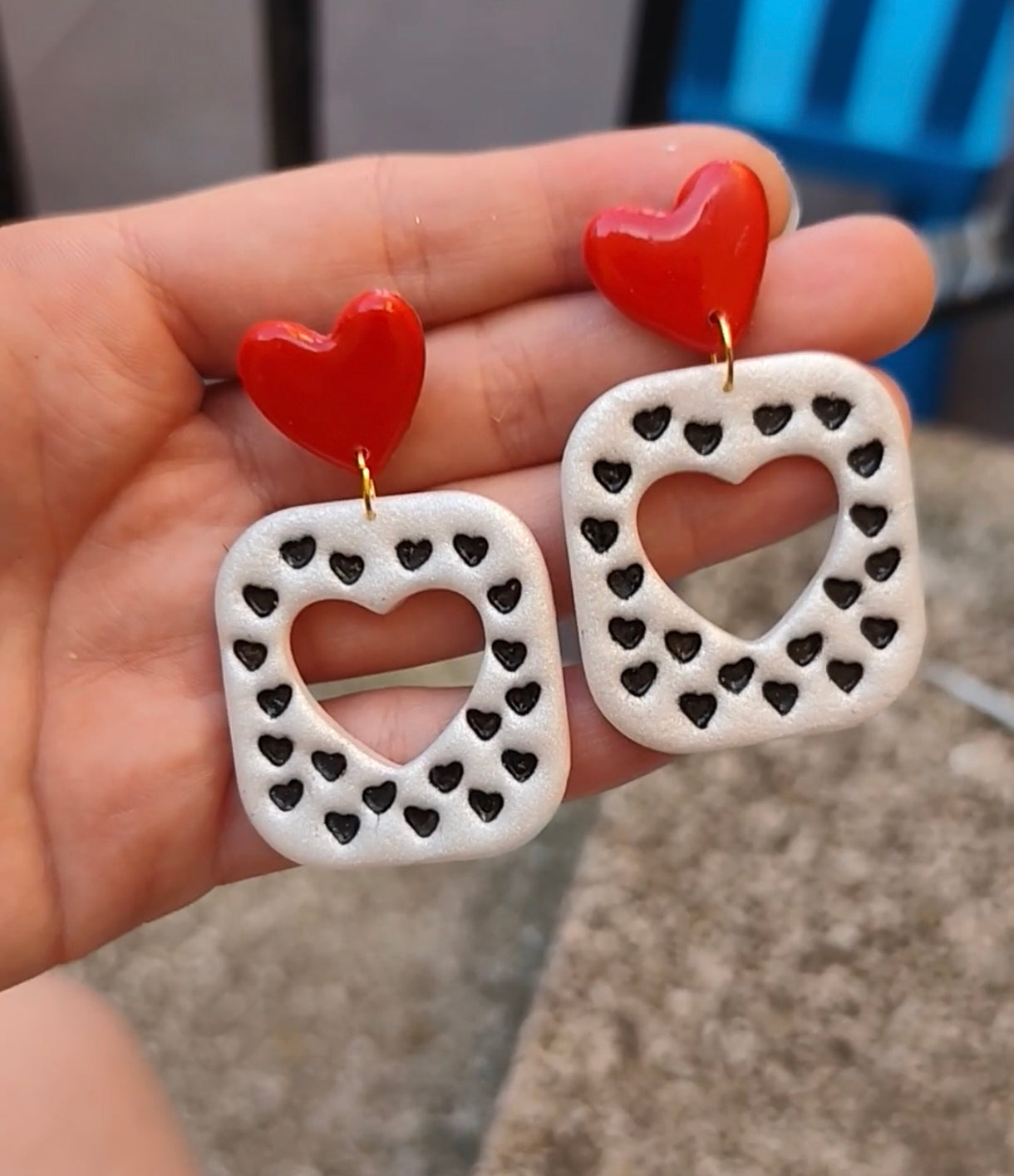 Pendientes Corazón Print
