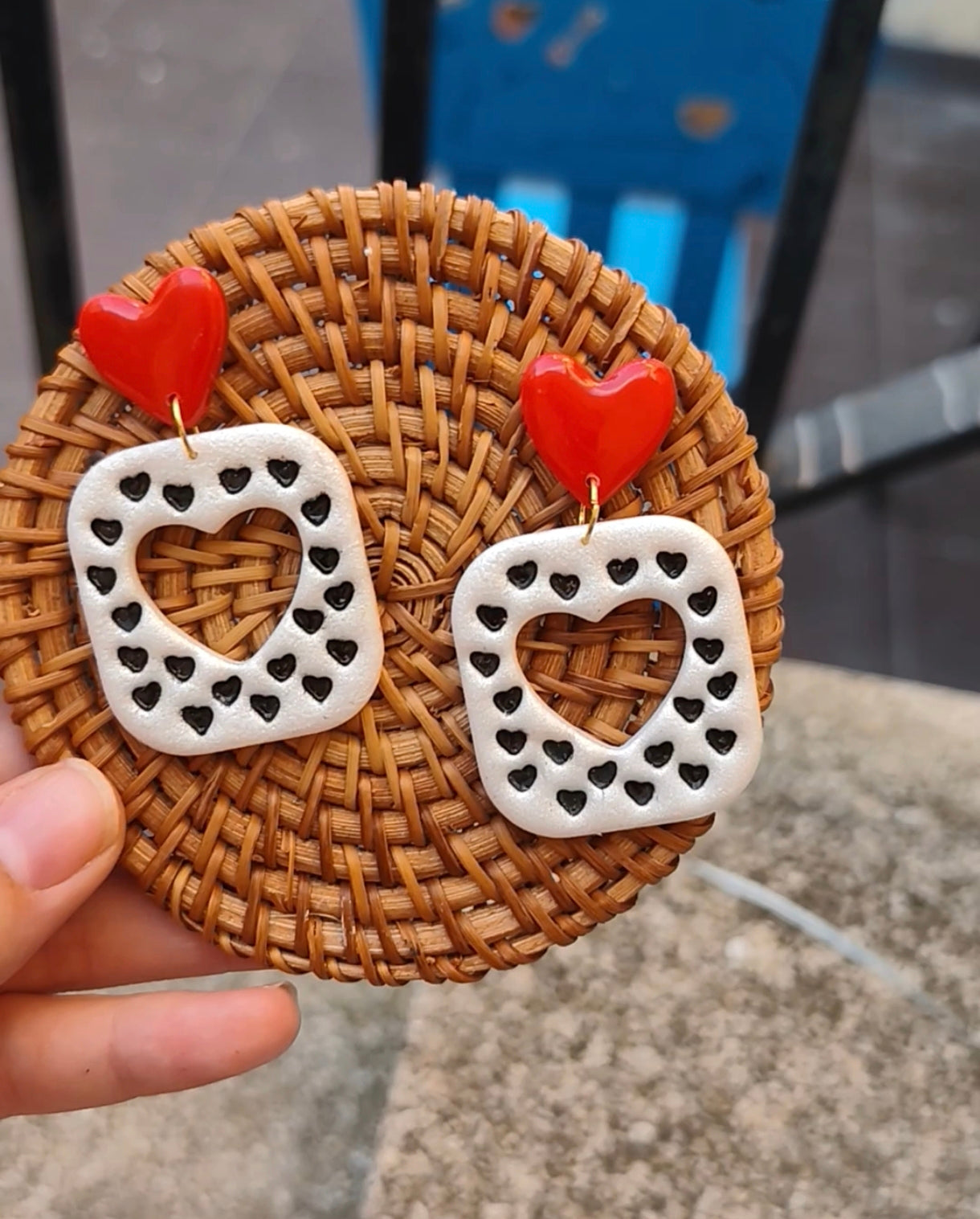 Pendientes Corazón Print