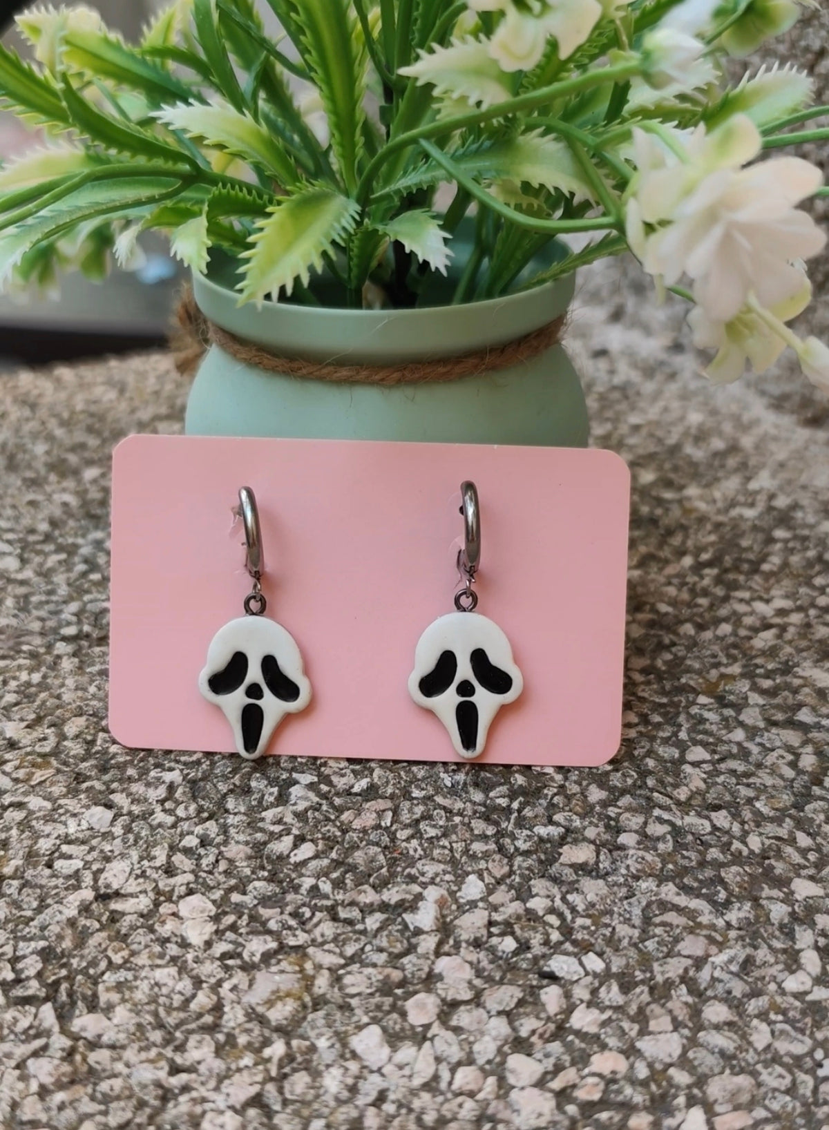 Pendientes Ghostface Scream · Halloween Edición Limitada