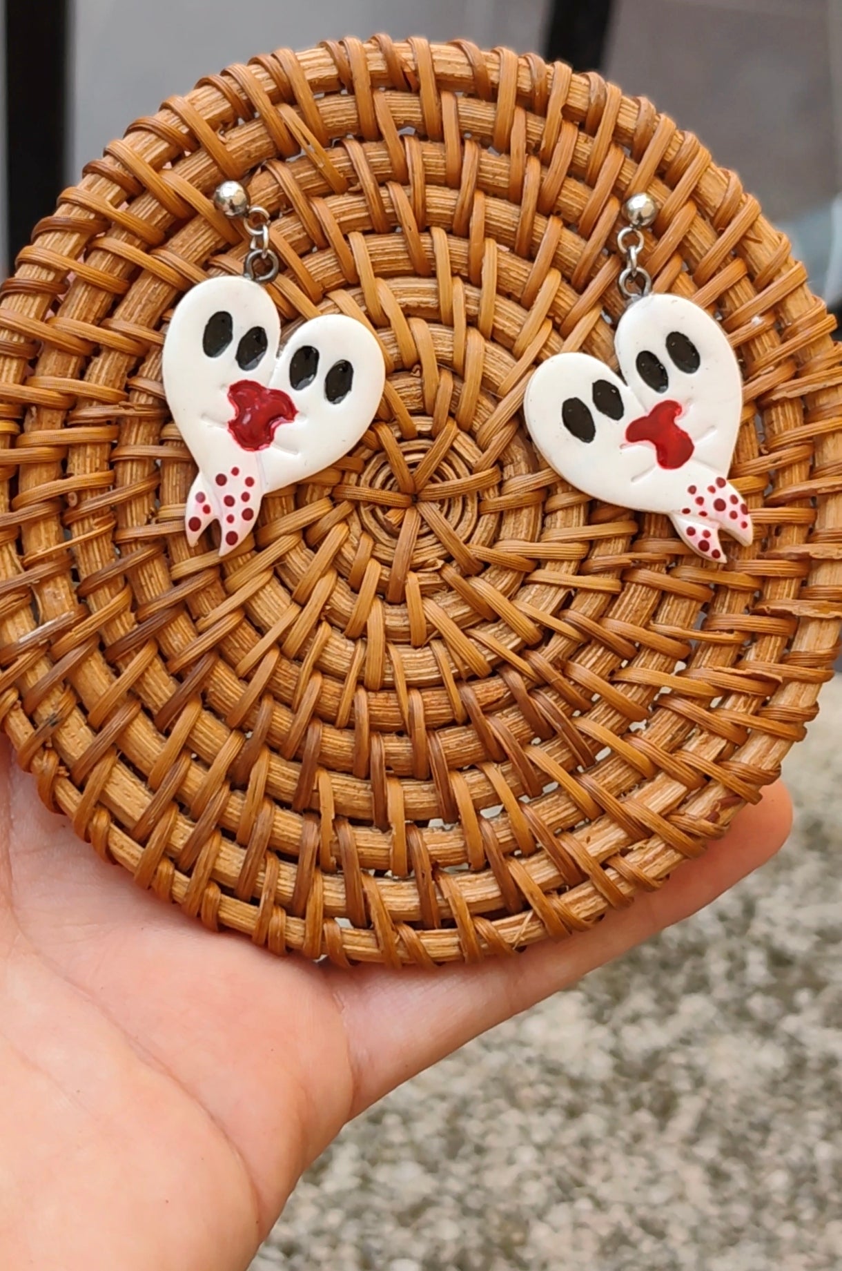 Pendientes Fantasma Corazón · Halloween Edición Limitada
