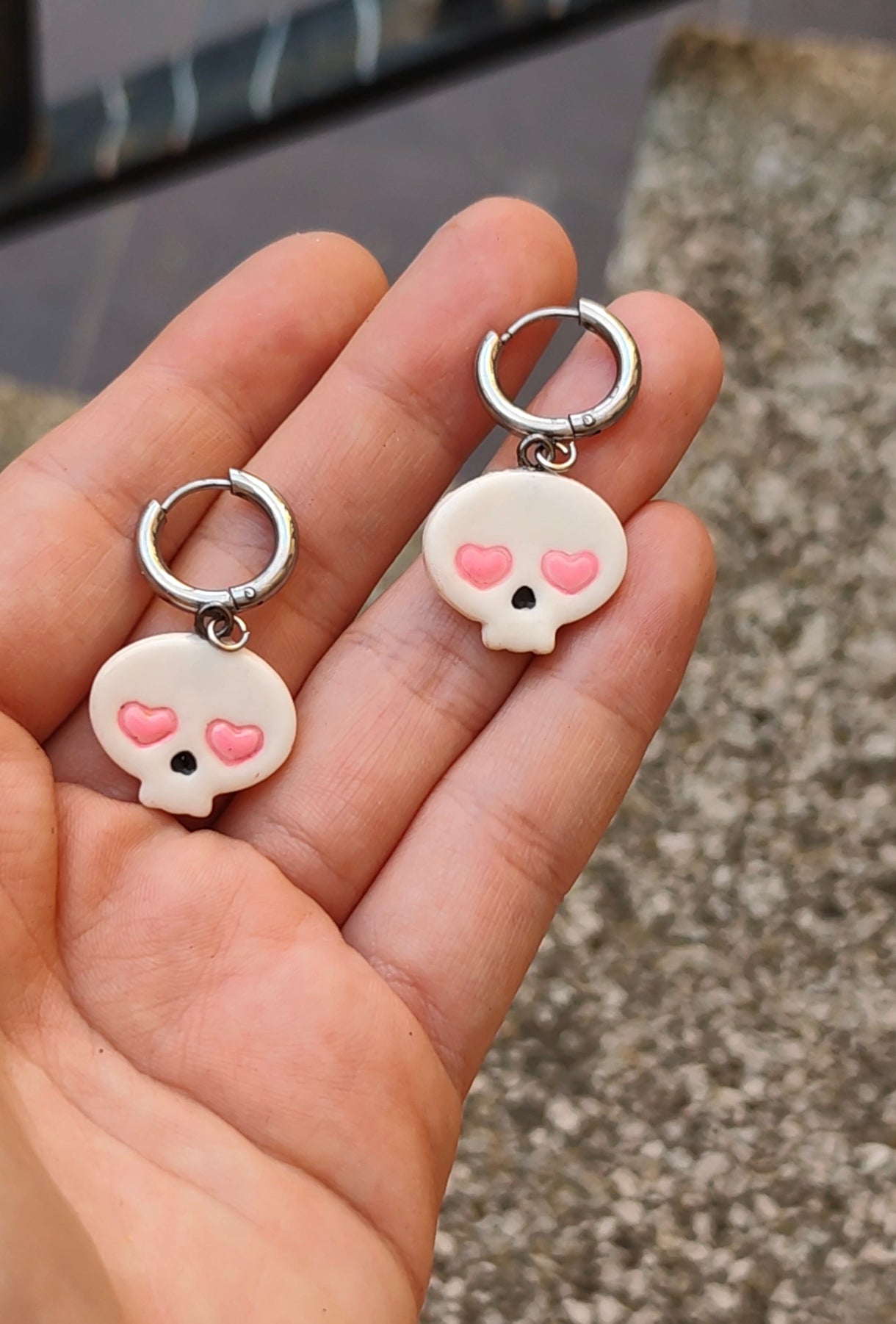 Pendientes Calavera Enamorada · Halloween Edición Limitada