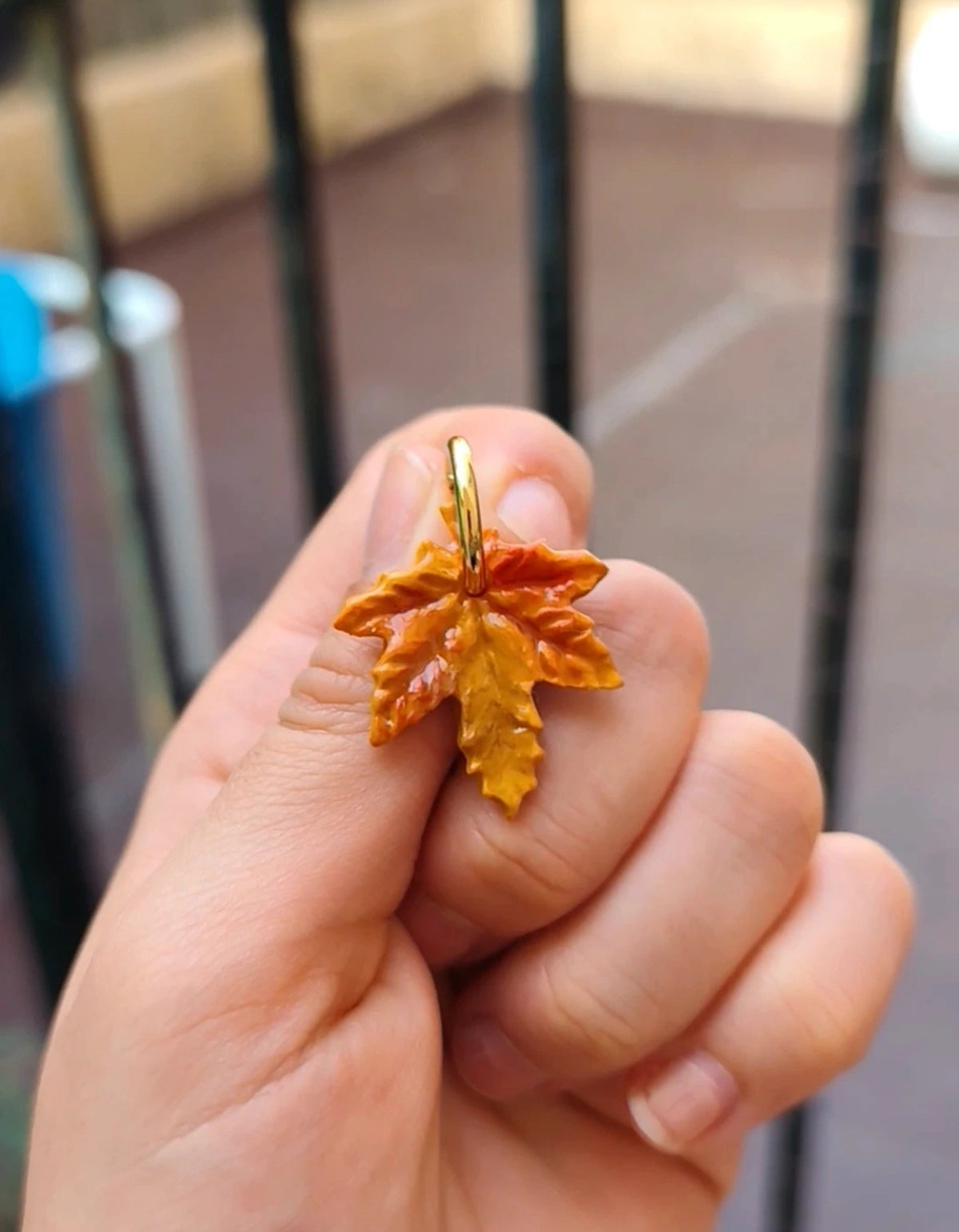 Pendientes Hojas de Otoño · Arcilla Polimérica