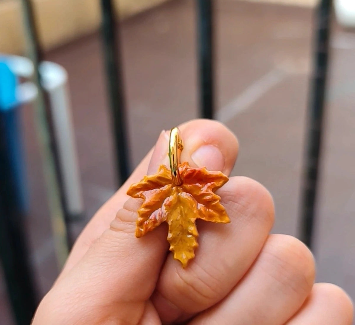Pendientes Hojas de Otoño · Arcilla Polimérica