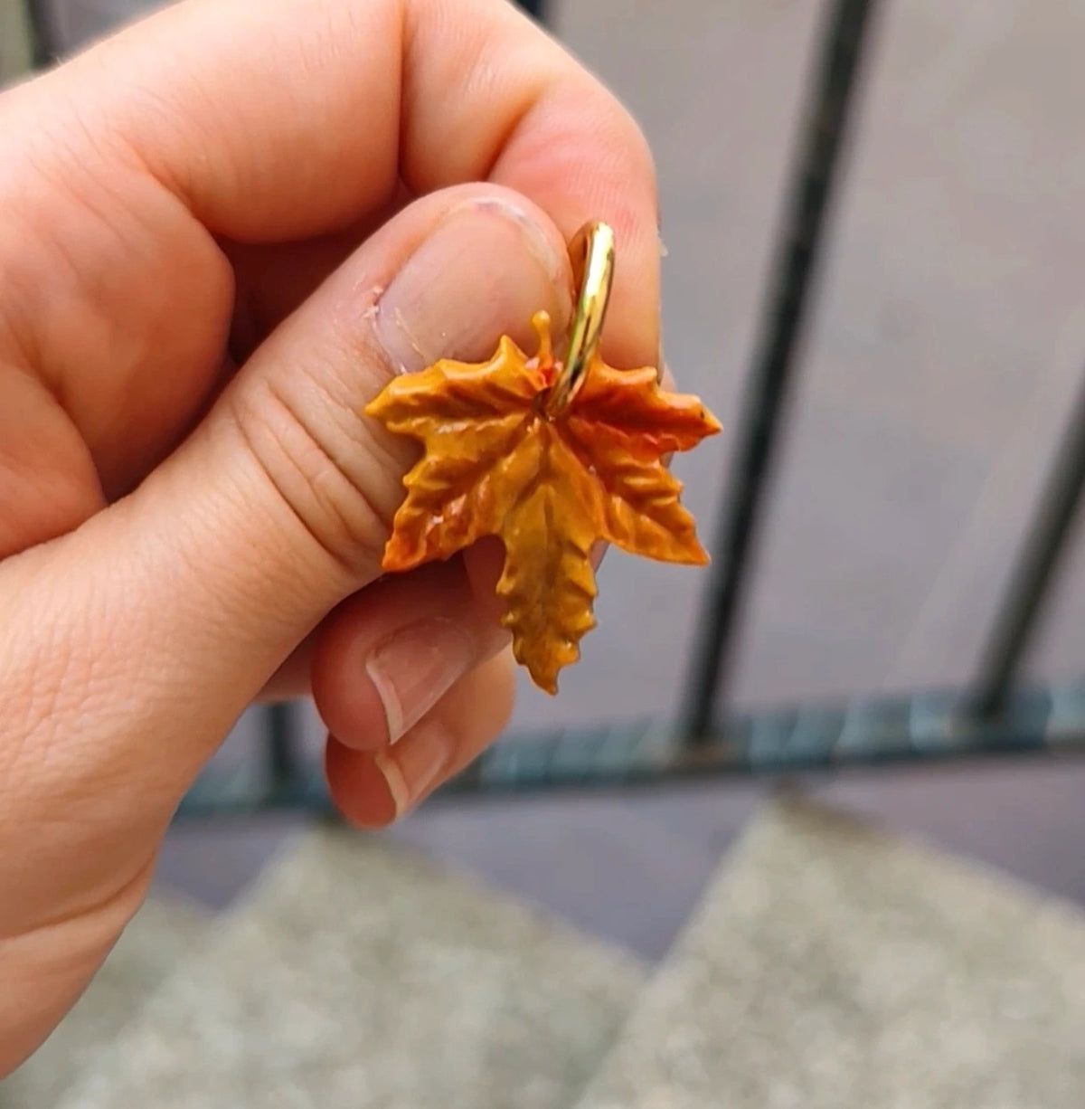 Pendientes Hojas de Otoño · Arcilla Polimérica